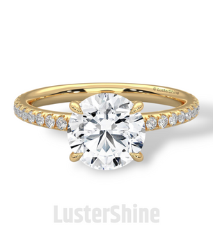 Round Diamond Engagement Ring – 2CT Solitaire Ring – 14K Gold Ring – Six Prong Classic Ring – Bridal Jewelry – Moissanite Diamond Ring Gift