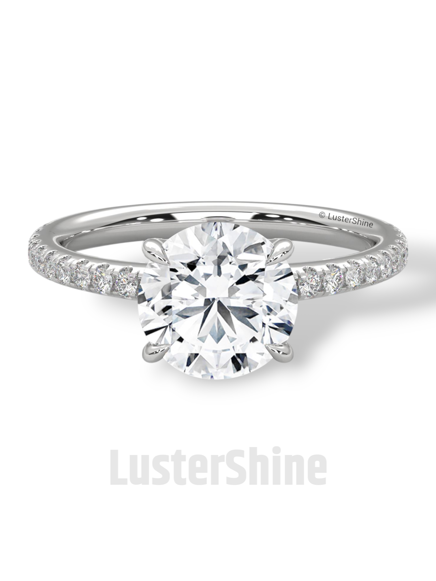 Round Diamond Engagement Ring – 2CT Solitaire Ring – 14K Gold Ring – Six Prong Classic Ring – Bridal Jewelry – Moissanite Diamond Ring Gift