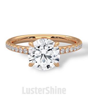 Round Diamond Engagement Ring – 2CT Solitaire Ring – 14K Gold Ring – Six Prong Classic Ring – Bridal Jewelry – Moissanite Diamond Ring Gift