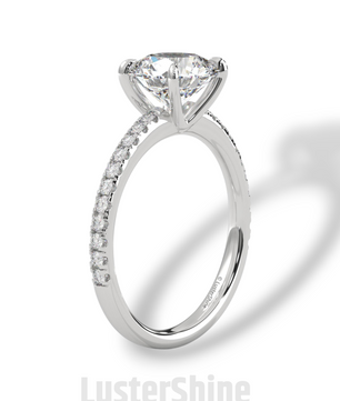 Round Diamond Engagement Ring – 2CT Solitaire Ring – 14K Gold Ring – Six Prong Classic Ring – Bridal Jewelry – Moissanite Diamond Ring Gift