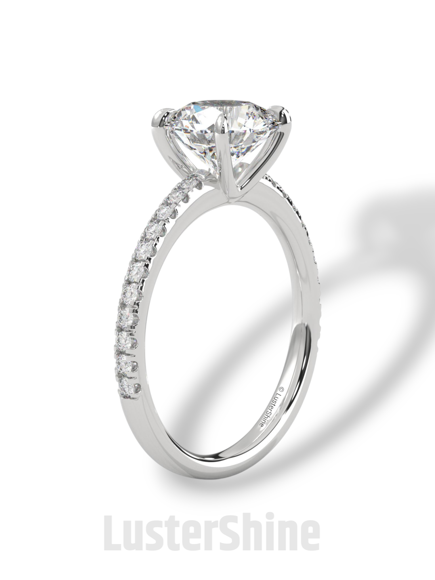 Round Diamond Engagement Ring – 2CT Solitaire Ring – 14K Gold Ring – Six Prong Classic Ring – Bridal Jewelry – Moissanite Diamond Ring Gift
