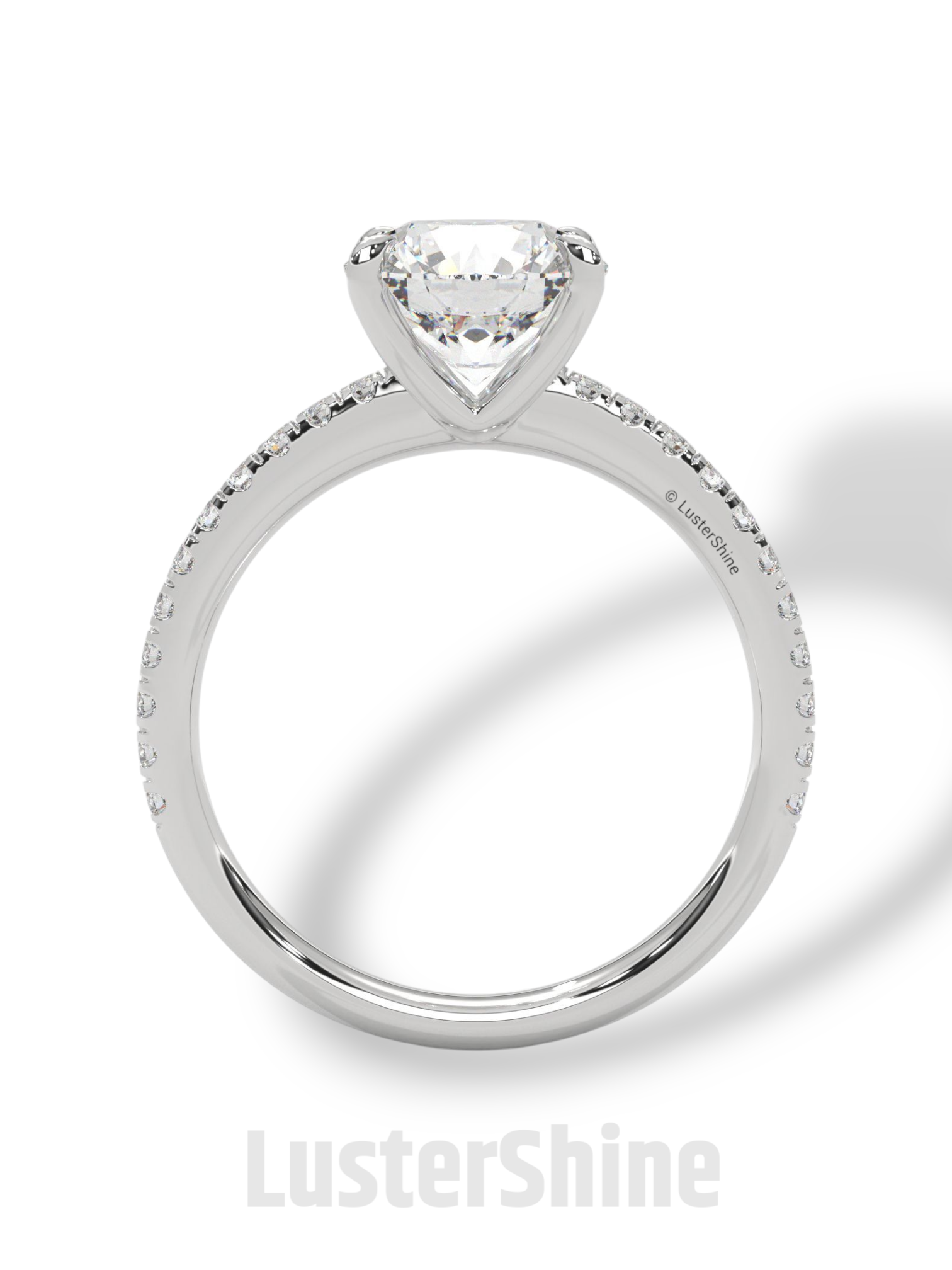 Round Diamond Engagement Ring – 2CT Solitaire Ring – 14K Gold Ring – Six Prong Classic Ring – Bridal Jewelry – Moissanite Diamond Ring Gift