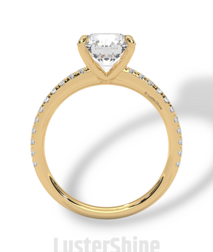 Round Diamond Engagement Ring – 2CT Solitaire Ring – 14K Gold Ring – Six Prong Classic Ring – Bridal Jewelry – Moissanite Diamond Ring Gift