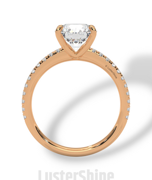 Round Diamond Engagement Ring – 2CT Solitaire Ring – 14K Gold Ring – Six Prong Classic Ring – Bridal Jewelry – Moissanite Diamond Ring Gift