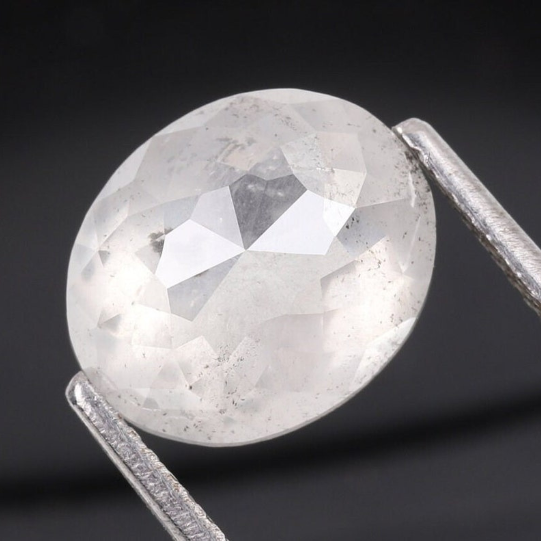 Natural Salt and Pepper 3.90 CT Oval Loose Diamond