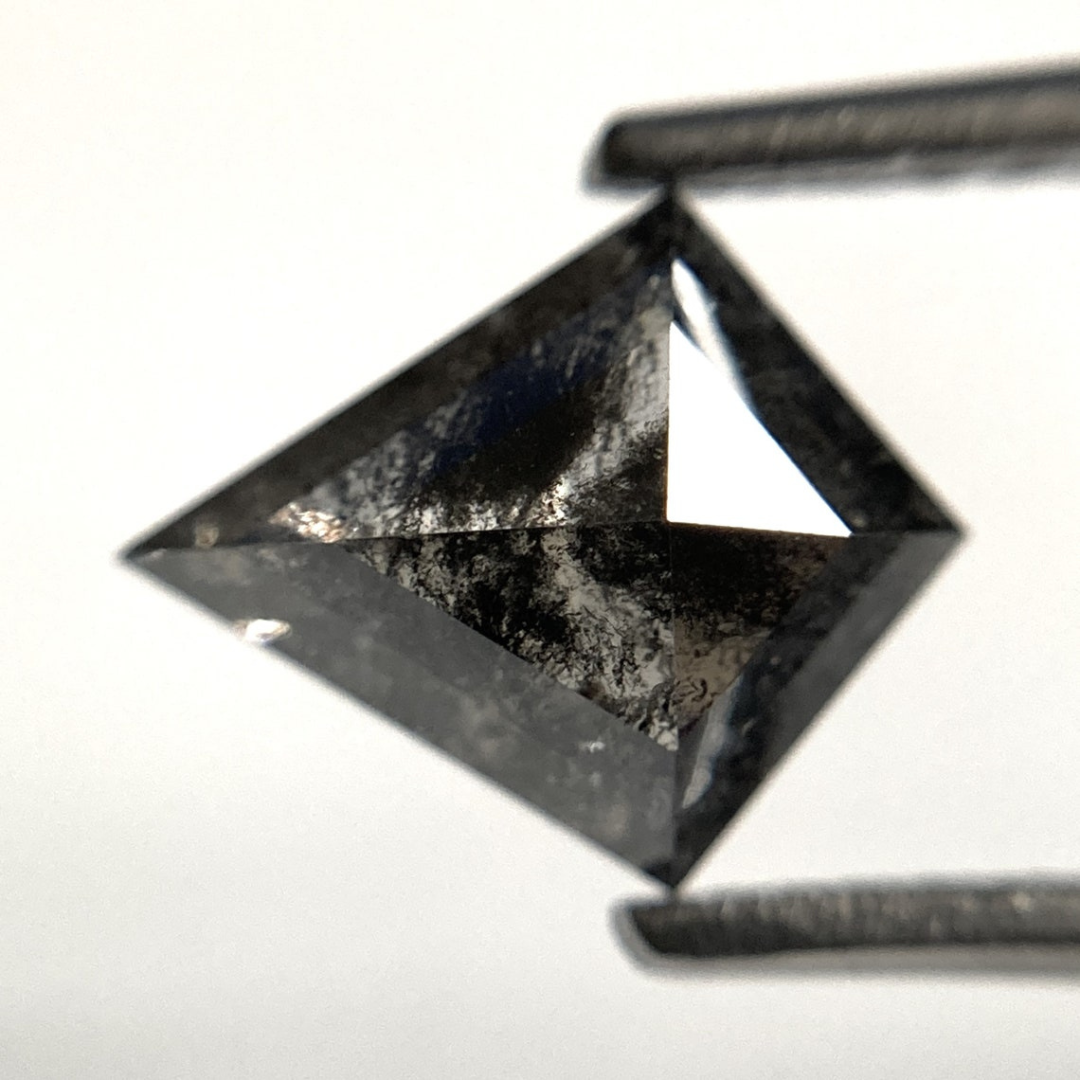 Natural Salt and Pepper 3.80 CT Kite Loose Diamond