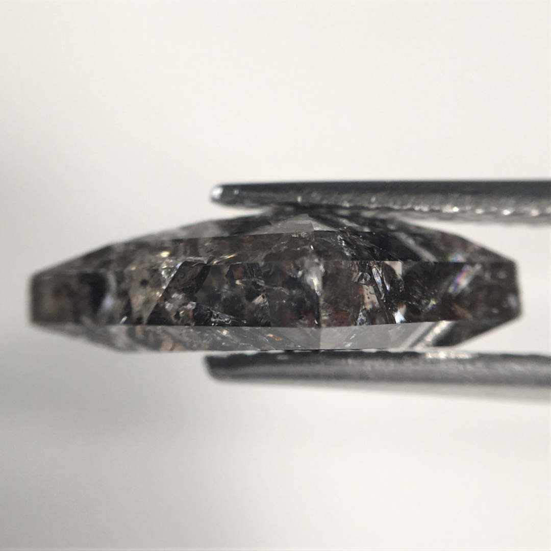 Natural Salt and Pepper 3.80 CT Kite Loose Diamond