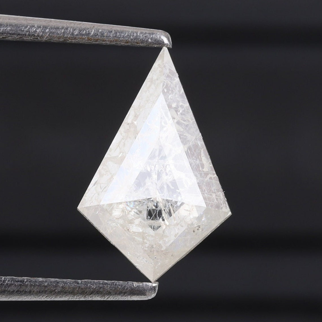 Natural Salt and Pepper 1.70 CT Kite Loose Diamond