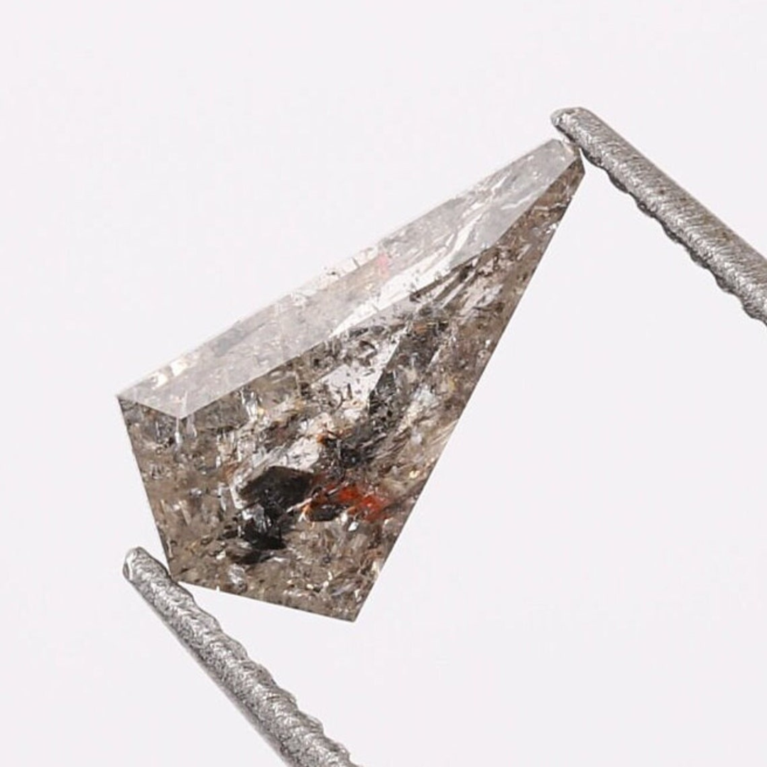 Natural Salt and Pepper 1.70 CT Kite Loose Diamond