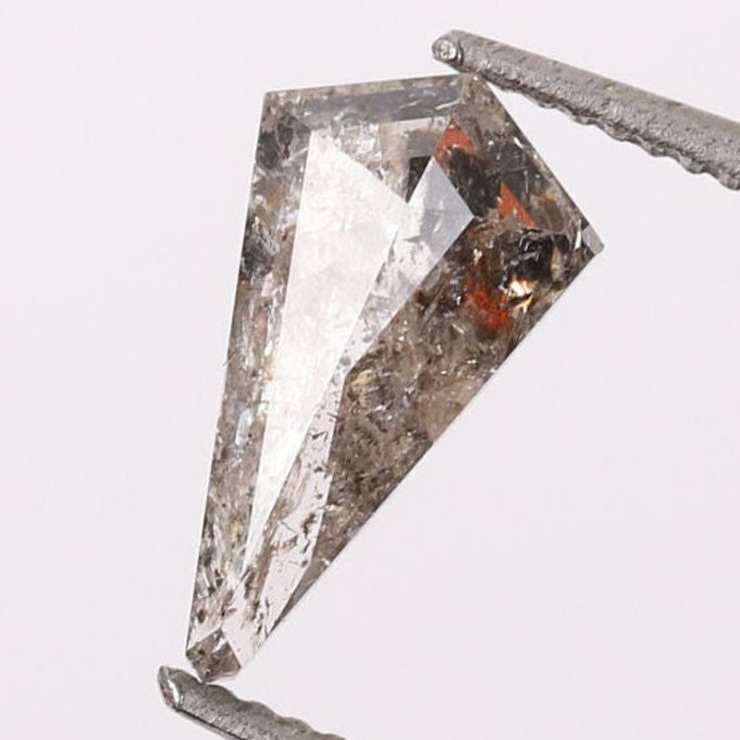 Natural Salt and Pepper 1.70 CT Kite Loose Diamond