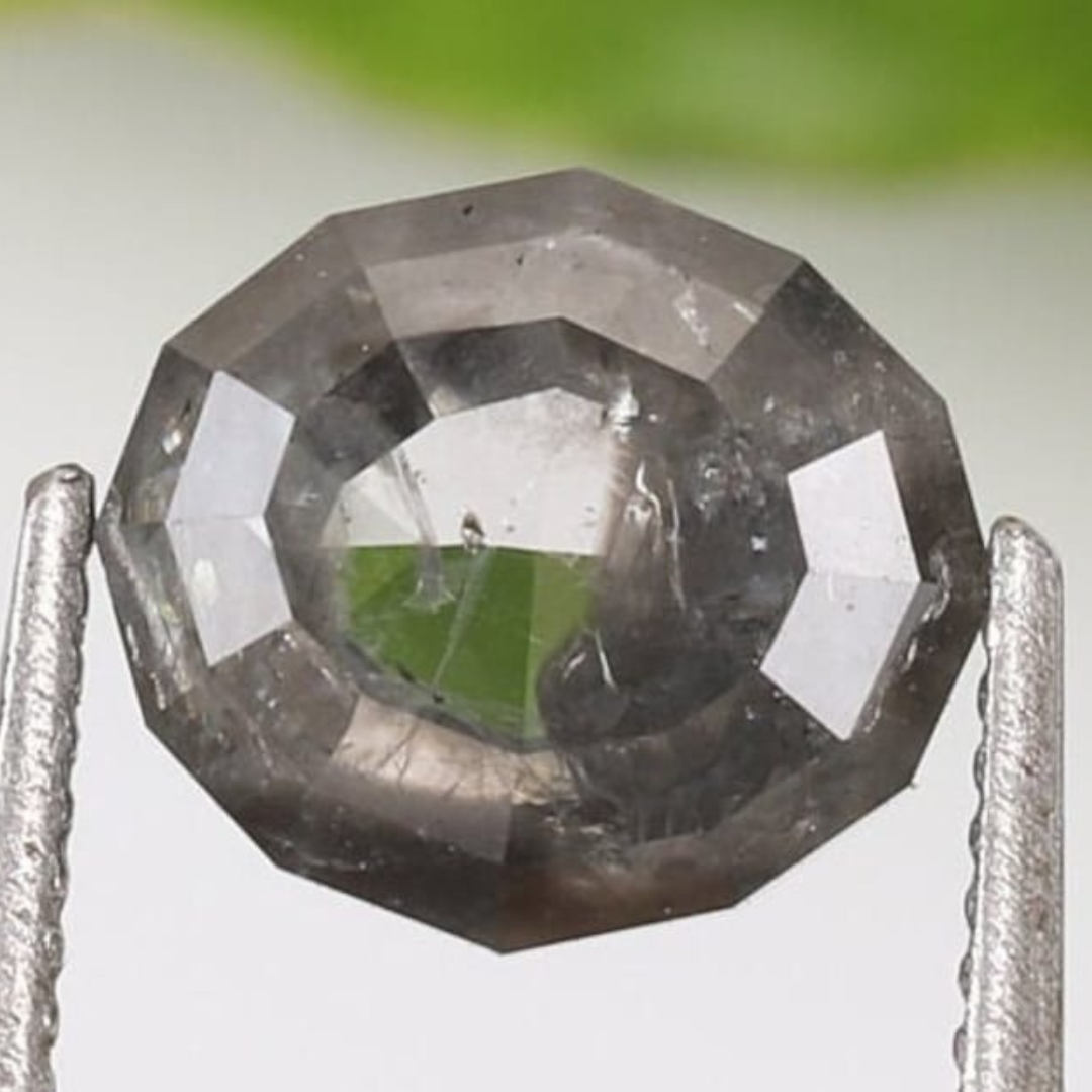 Natural Salt and Pepper 3.70 CT Oval Loose Diamond