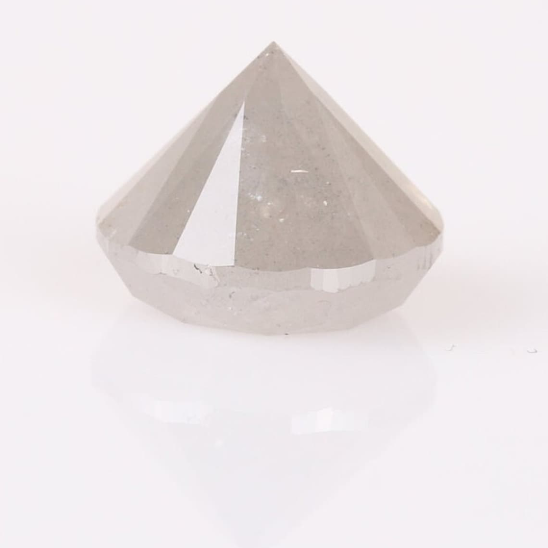 Natural Salt and Pepper 2.80 CT Round Loose Diamond