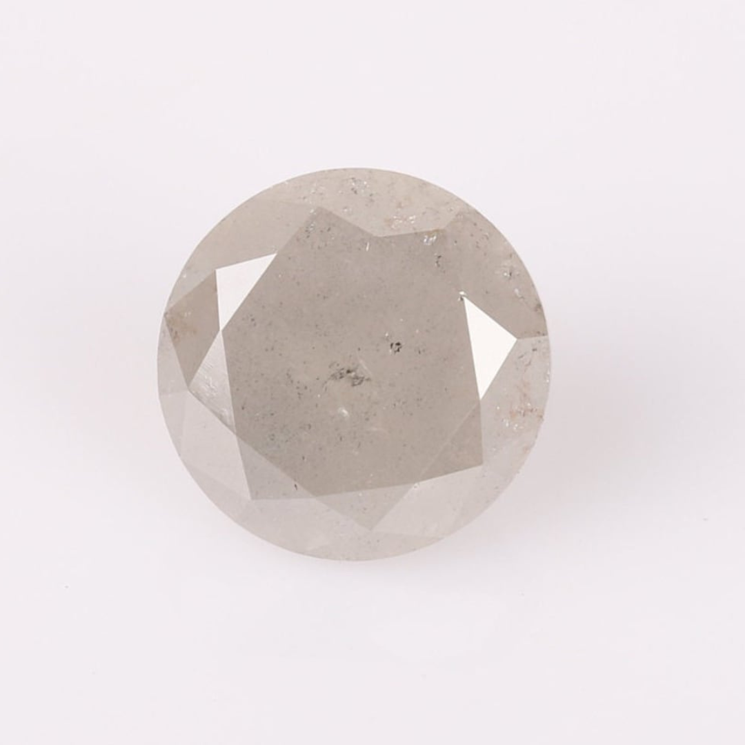 Natural Salt and Pepper 2.80 CT Round Loose Diamond