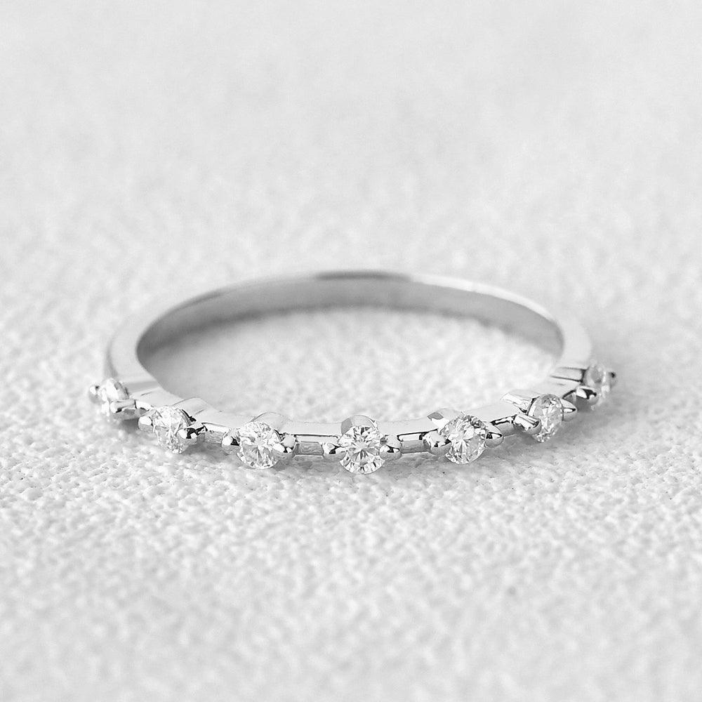 Moissanite 1.00 CT Round Cut Diamond Boho & Hippie Handmade Band