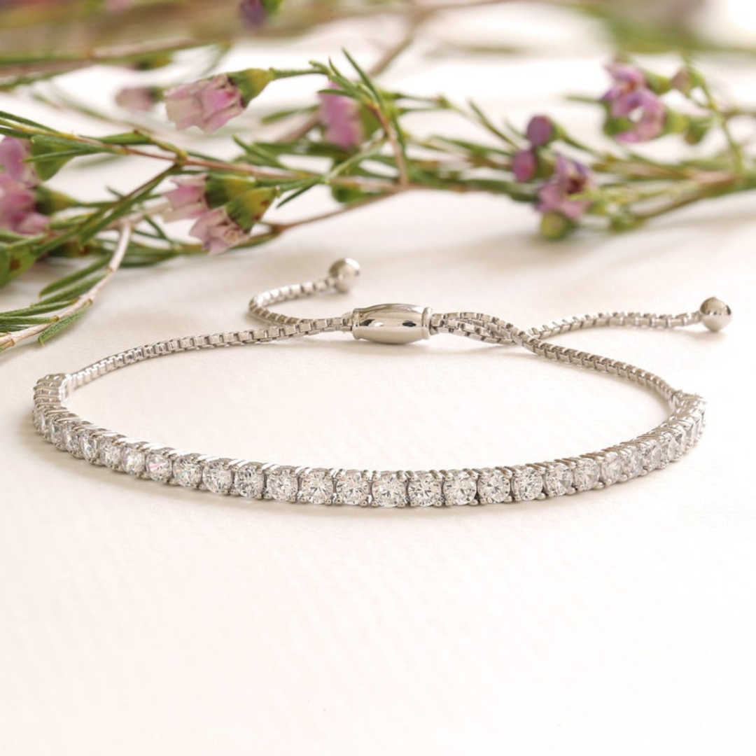 Moissanite 7.00 CT Round Diamond Art Deco Bracelet