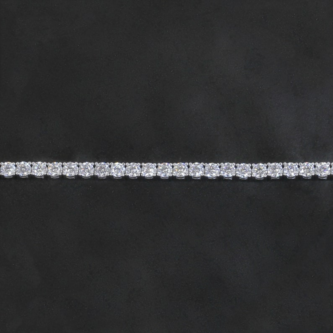 Moissanite 8.50 CT Round Diamond Art Nouveau Bracelet