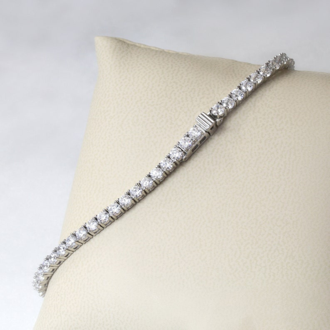 Moissanite 8.50 CT Round Diamond Art Nouveau Bracelet