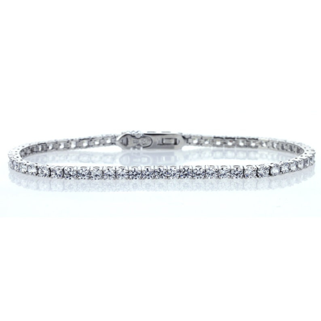 Moissanite 8.50 CT Round Diamond Art Nouveau Bracelet