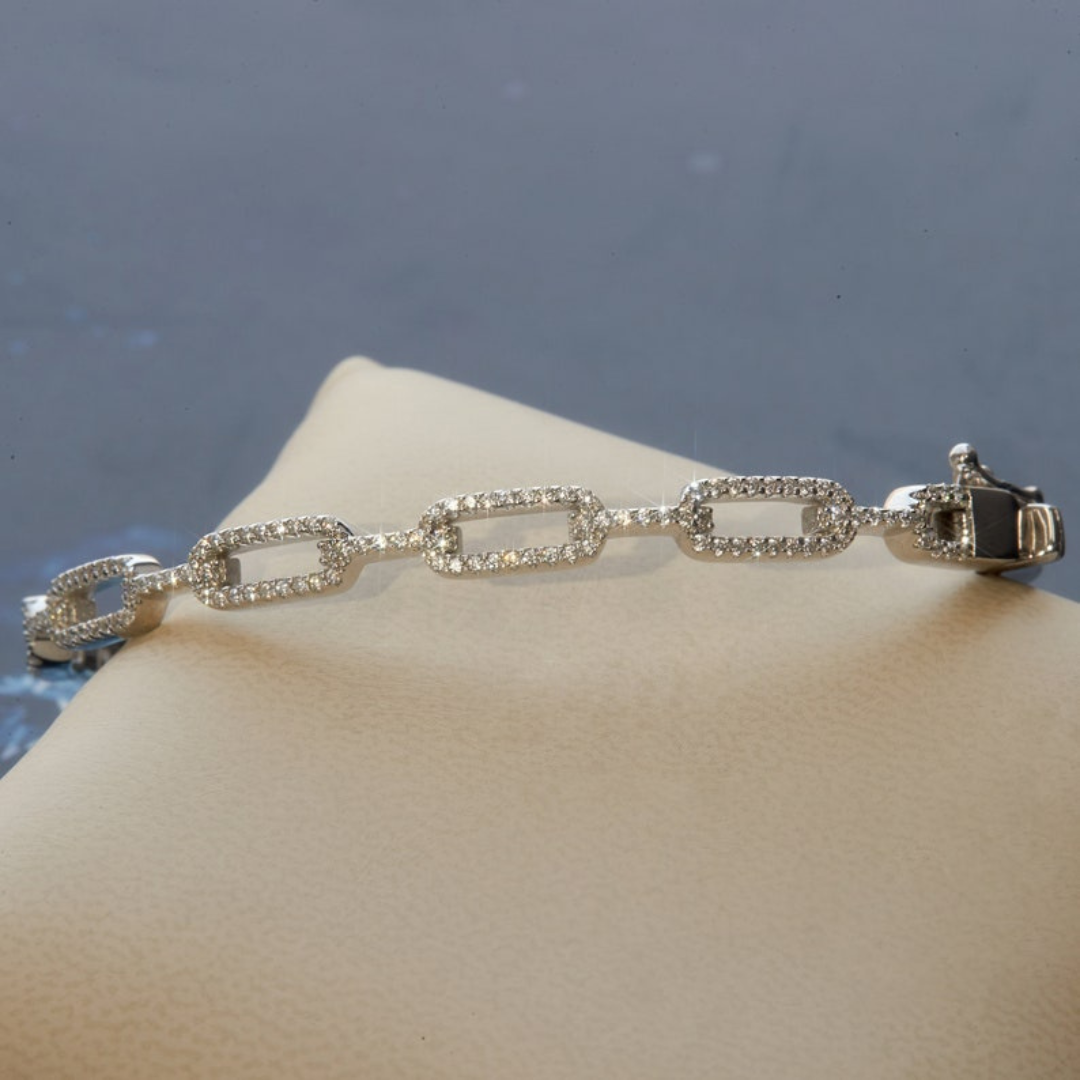 Moissanite 11.50 CT Round Diamond Victorian Bracelet