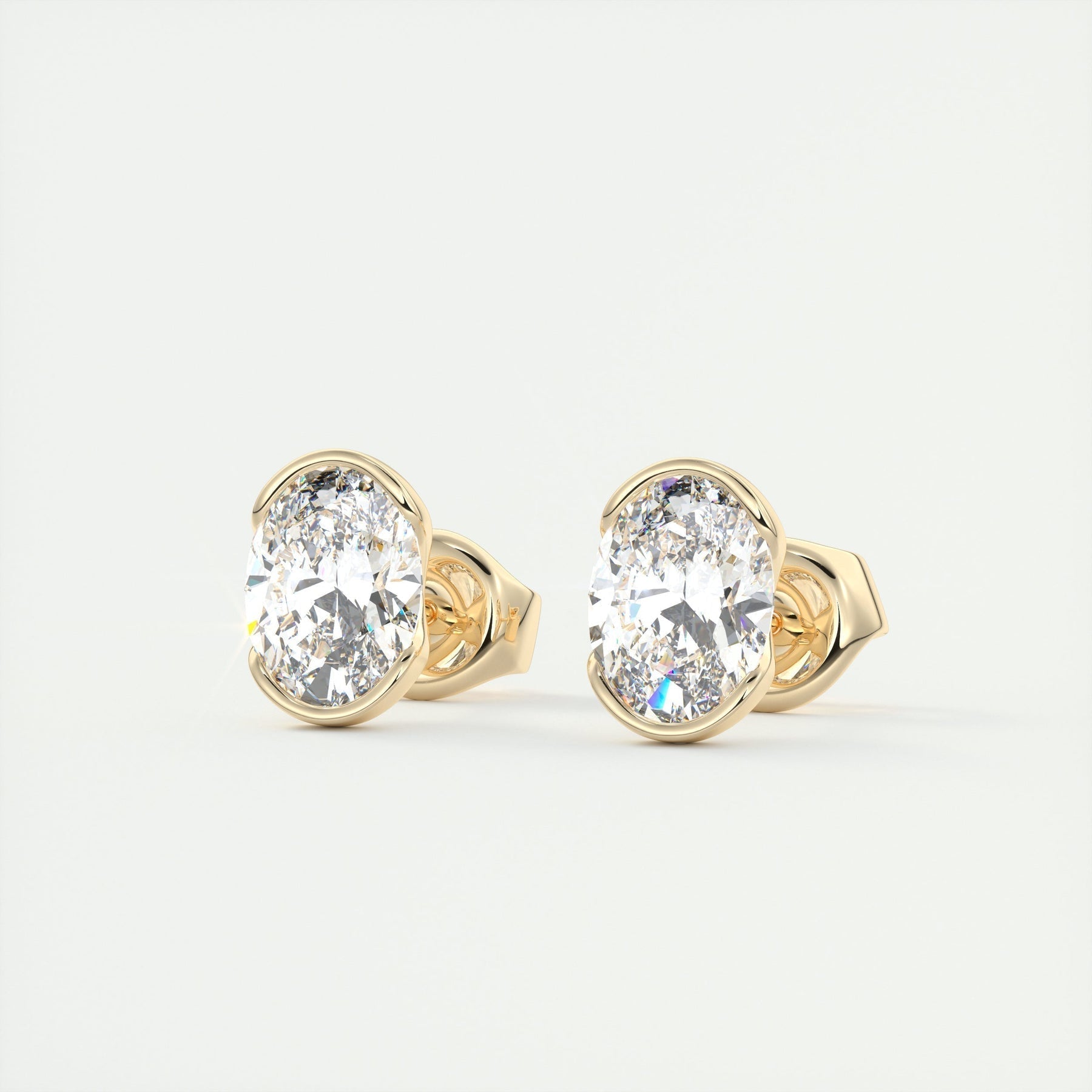 Moissanite 1.20 CT Oval Diamond Stud Earring