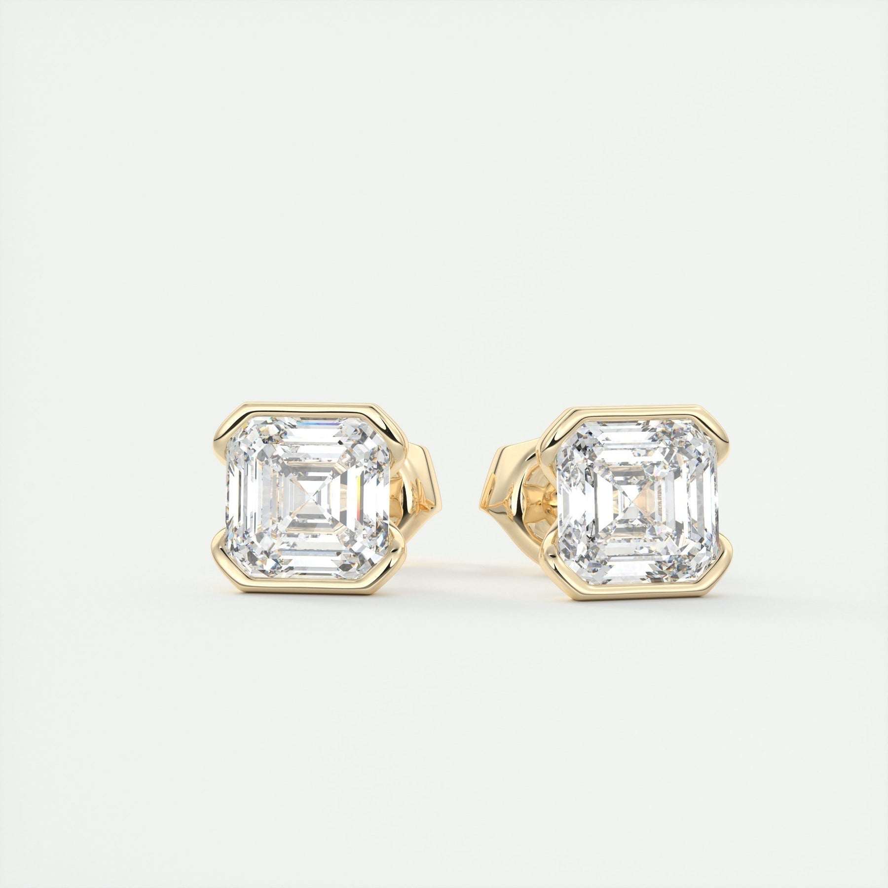 Moissanite 1.10 CT Asscher Diamond Stud Earring