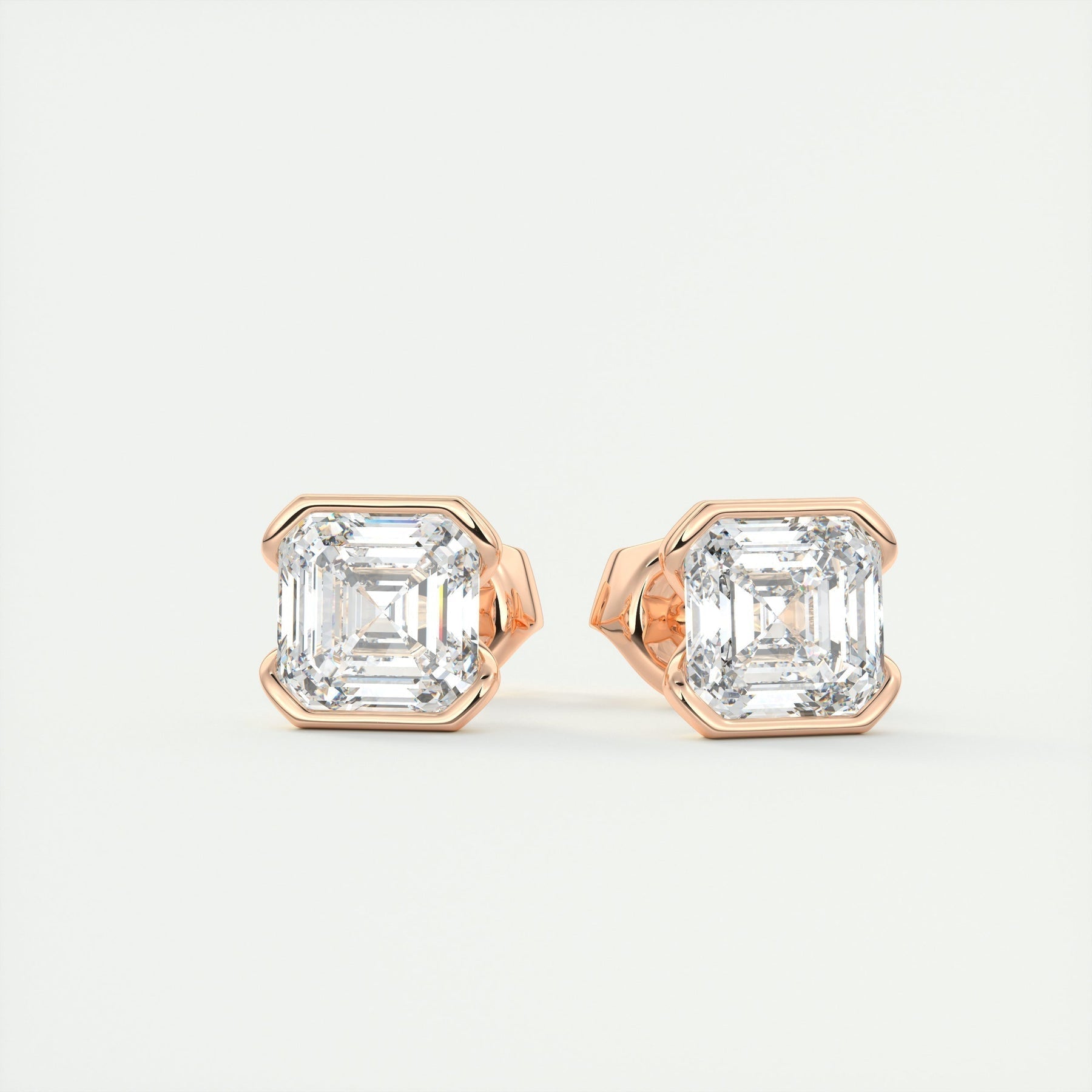 Moissanite 1.10 CT Asscher Diamond Stud Earring