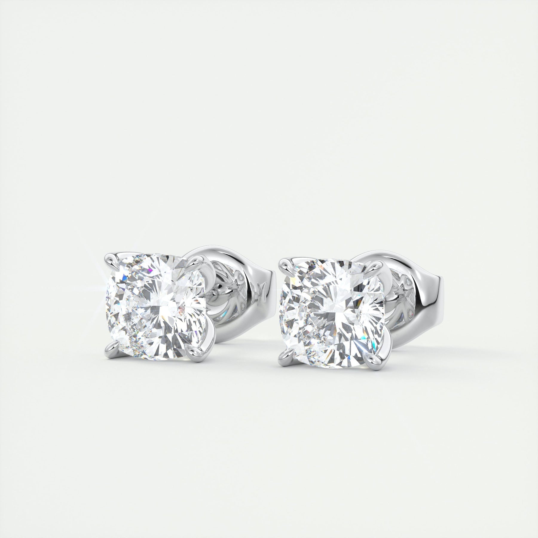 Moissanite 1.50 CT Cushion Diamond Stud Earring