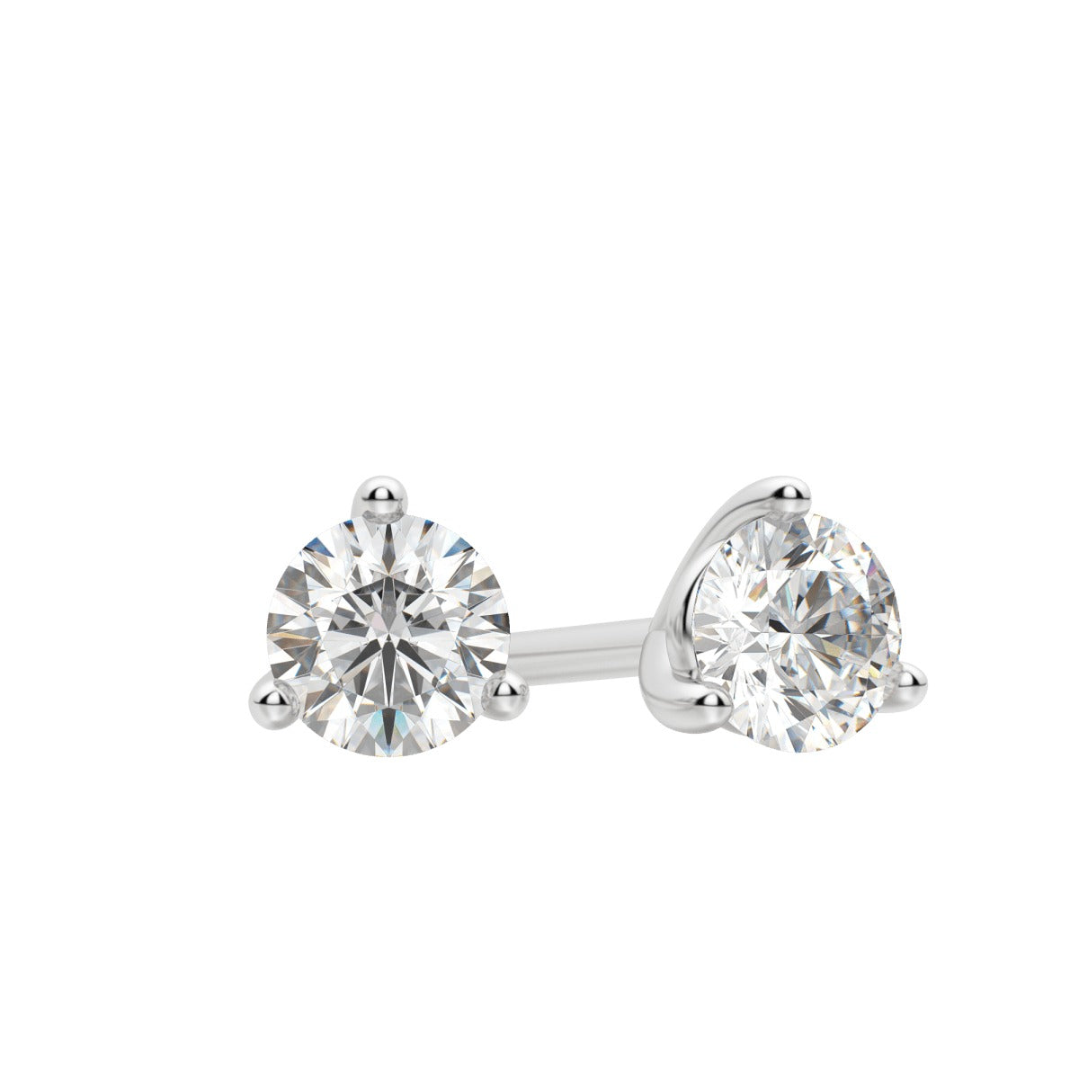 Moissanite 1.20 CT Round Diamond Stud Earring