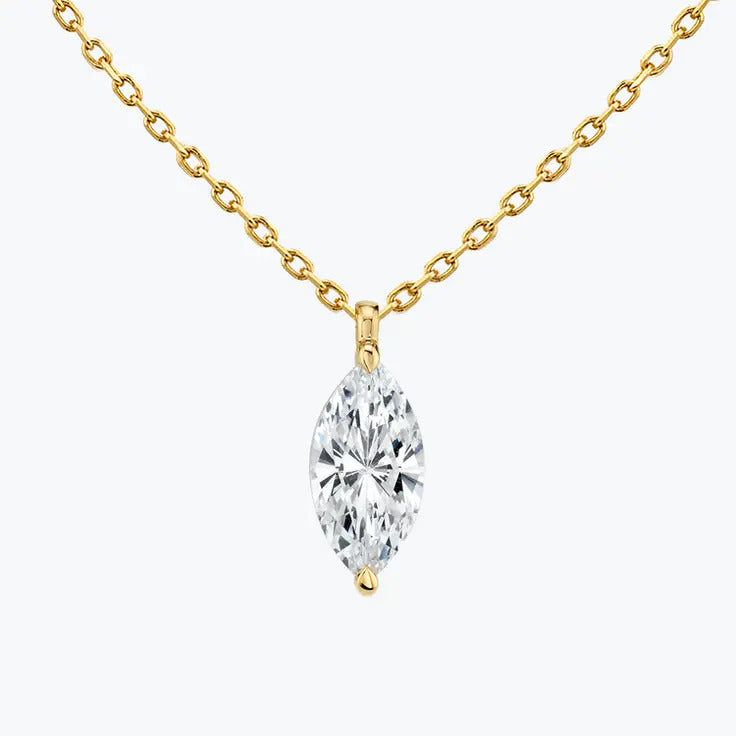 Moissanite 0.90 CT Marquise Diamond Necklace