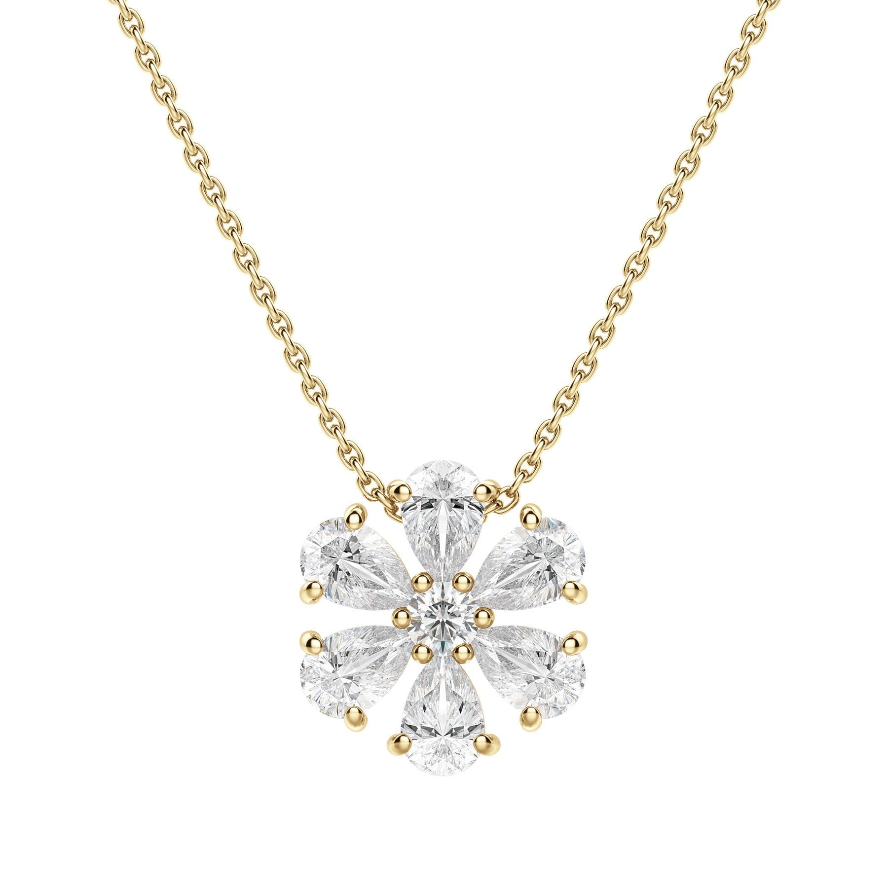 Moissanite 1.20 CT Pear Diamond Necklace