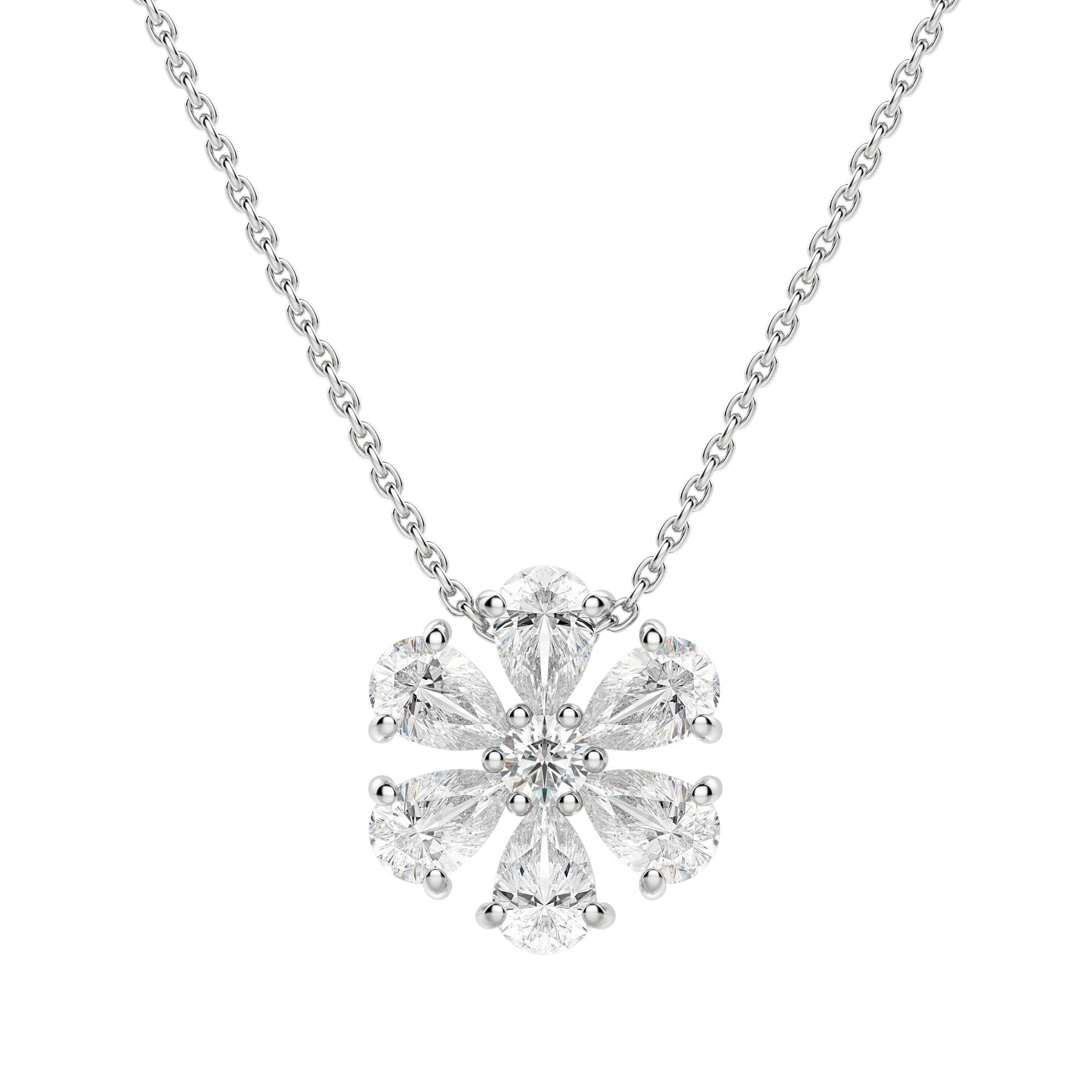 Moissanite 1.20 CT Pear Diamond Necklace