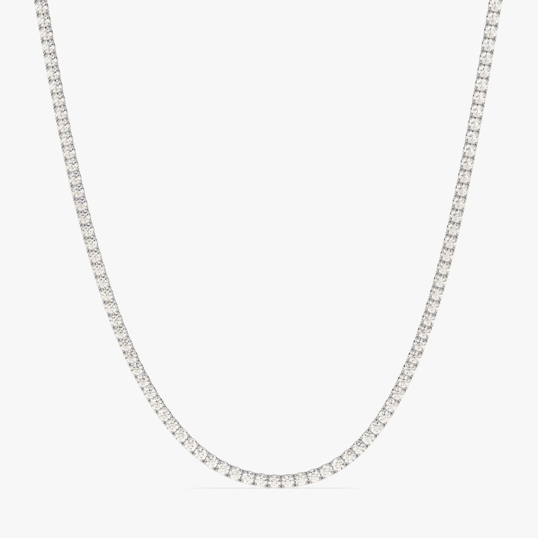 Moissanite 48.00 CT Round Diamond Necklace