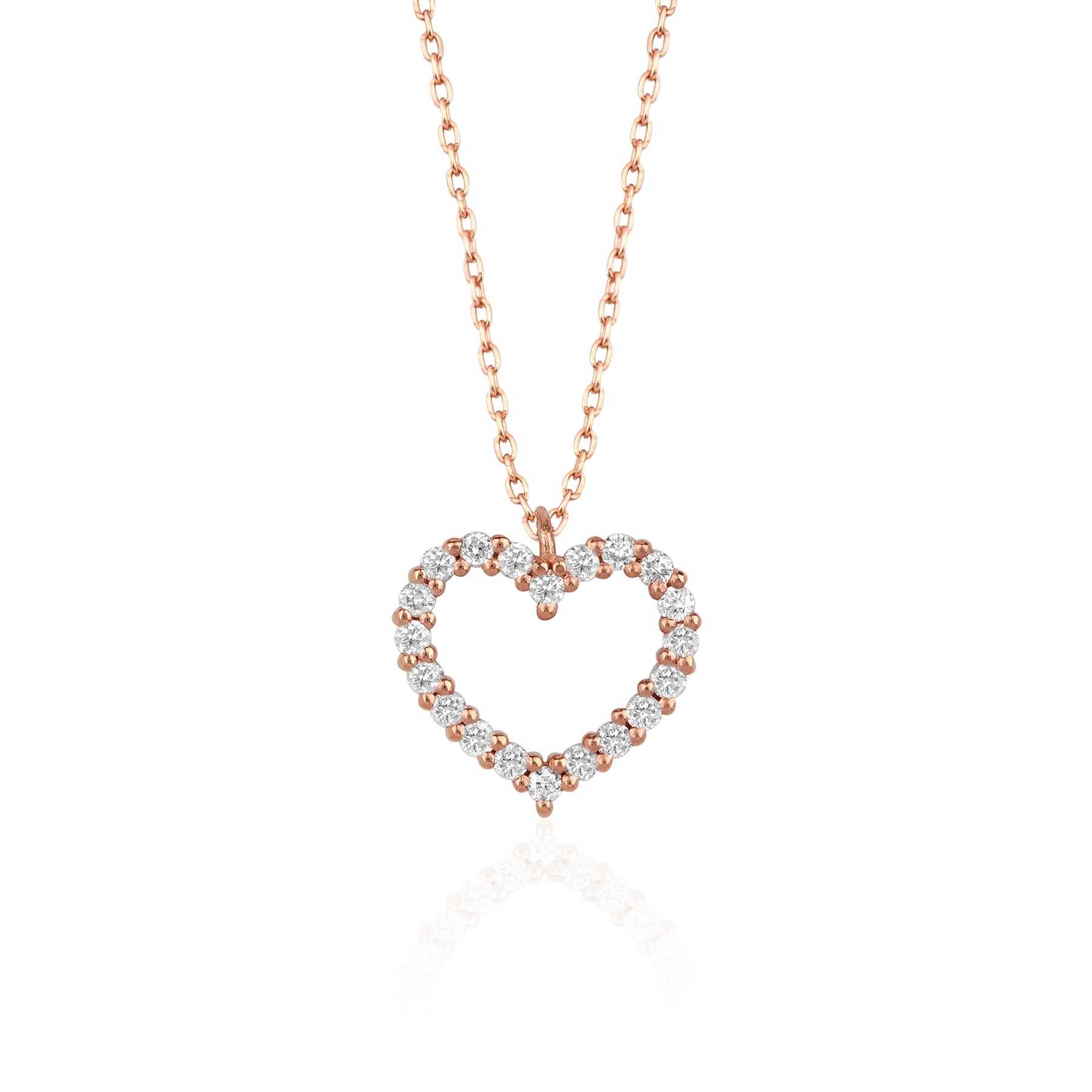 Moissanite 0.40 CT Round Diamond Necklace