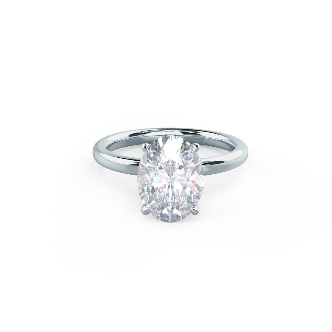 Moissanite 2.13 CT Oval Cut Diamond Boho & Hippie Anniversary Ring