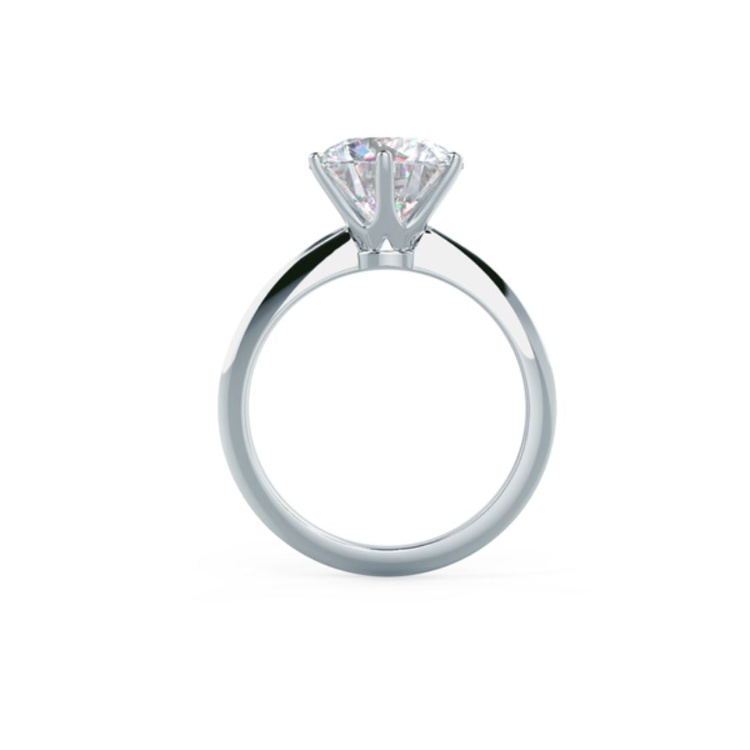 Moissanite 1.90 CT Round Cut Diamond Edwardian Engagement Ring