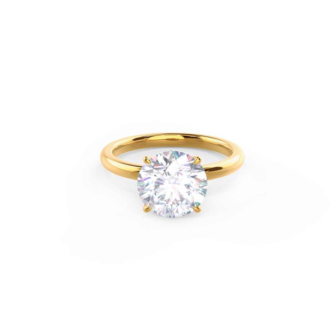 Moissanite 2.10 CT Round Cut Diamond Art Deco Anniversary Ring