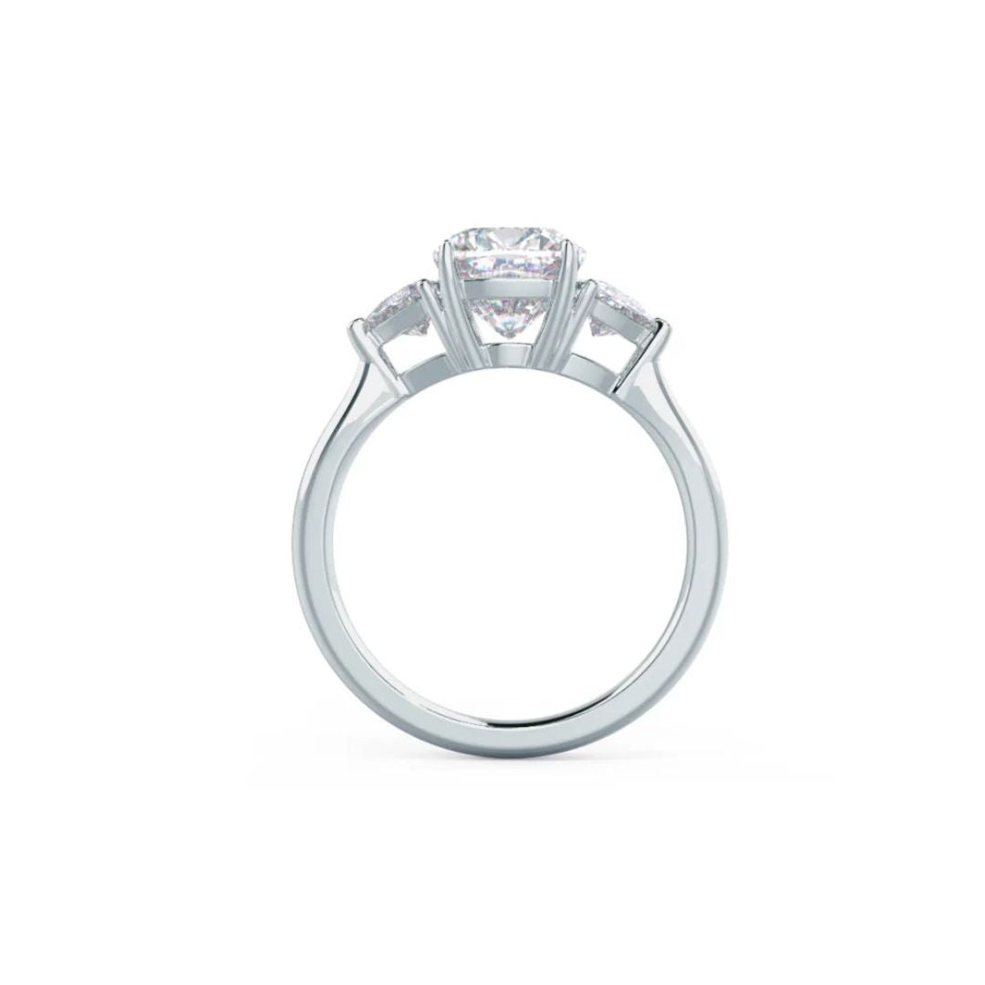 Moissanite 2.60 CT Cushion Cut Diamond Art Deco Engagement Ring