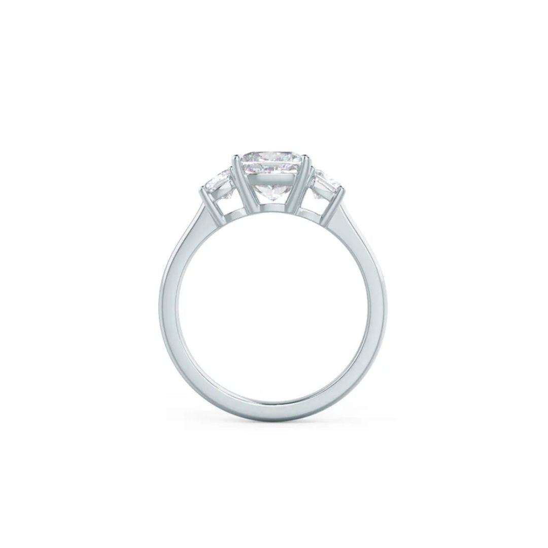 Moissanite 4.70 CT Radiant Cut Diamond Victorian Engagement Ring