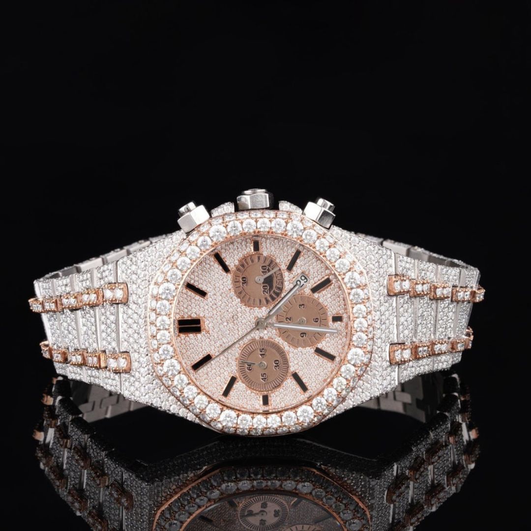 Moissanite 26.00 CT Round Cut Diamond Boho & Hippie Watch