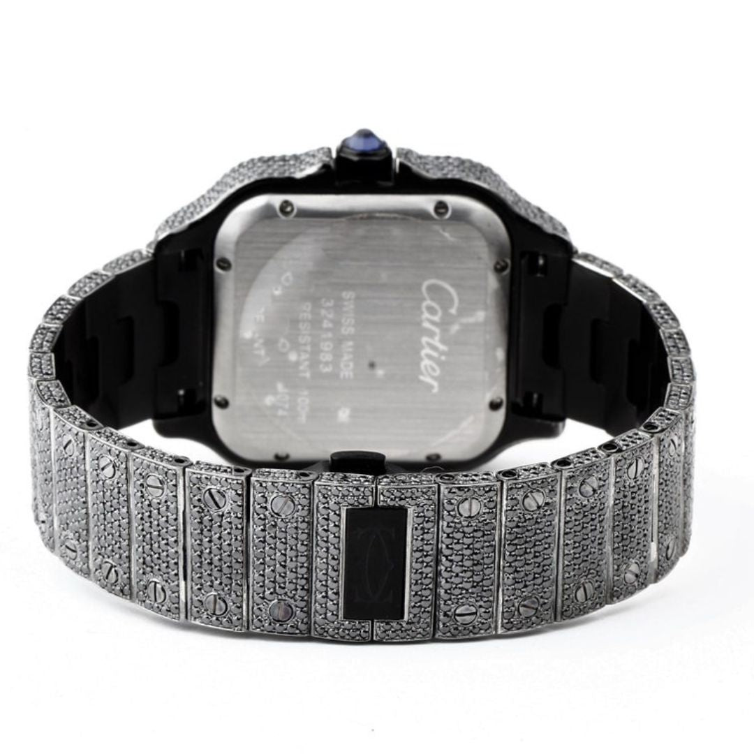 Moissanite 26.00 CT Round Cut Diamond Minimalist Watch