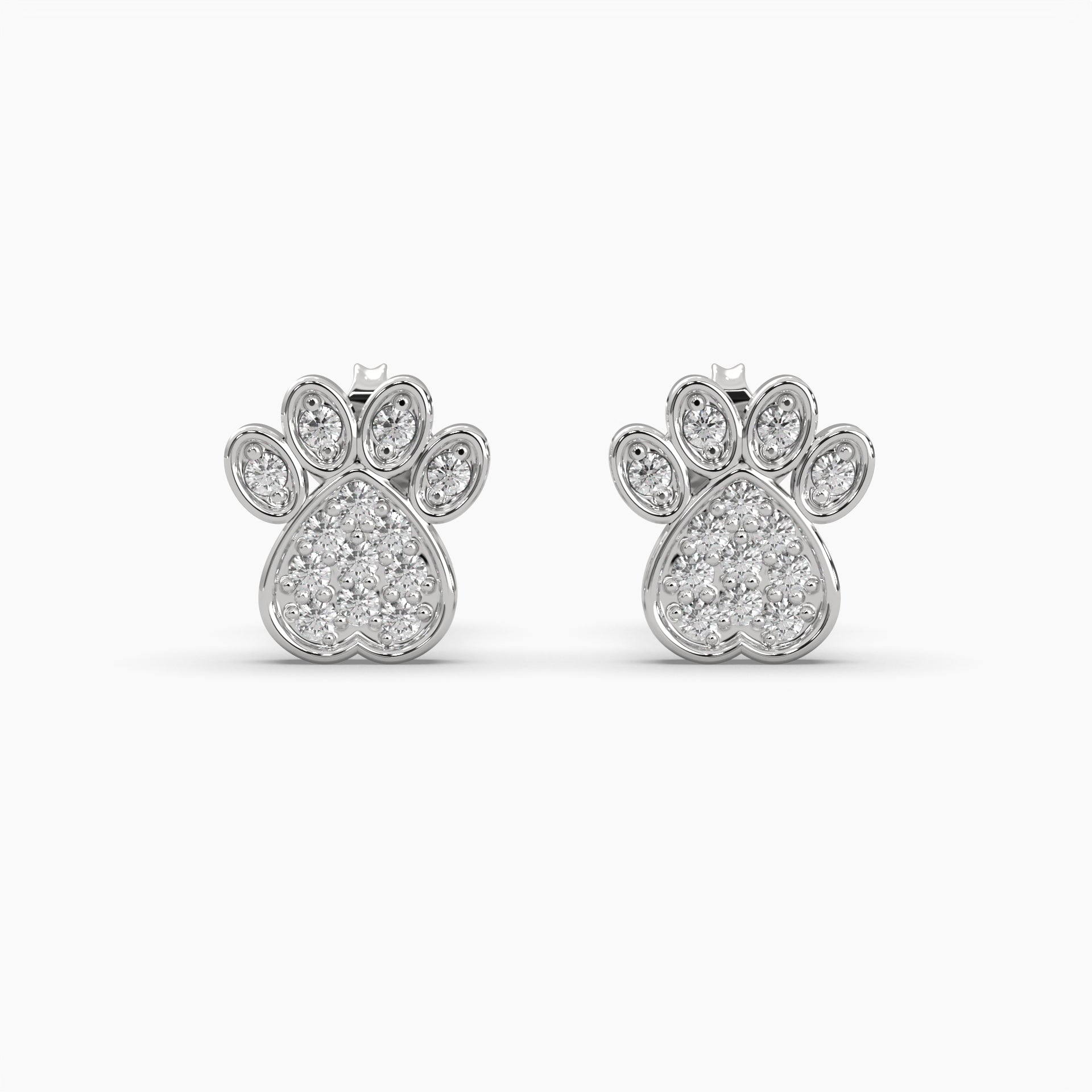 Moissanite 0.08 CT Diamond Stud Earring