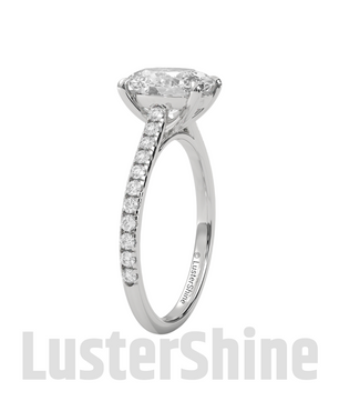 Oval Solitaire Engagement Ring – 10k 14k Rose White Yellow Gold – Custom Bridal Ring – Elegant Oval Cut Diamond Ring – Custom Size Ring Gift